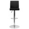 Emma and Oliver 2 Pack Contemporary Vinyl Adjustable Height Barstool with Panel Back and Chrome Base
